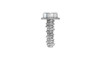 #10-16 x 3/4" Phillips Hex Washer Head Sheet Metal Screw, High-Low Thread, Steel, Zinc Plated #8 Head (Box of 6000)