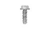 #8-18 x 1/2" Slotted Hex Washer Head Sheet Metal Screw, High-Low Thread, Steel, Zinc Plated #6 Head (Box of 10000)