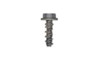#8-18 x 1/2" Unslotted Hex Washer Head Sheet Metal Screw, High-Low Thread, Steel, Black Oxide Coated #6 Head (Box of 10000)