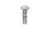 #8-18 x 5/8" Phillips Pan Head Sheet Metal Screw, High-Low Thread, Steel, Zinc Plated #6 Head (Box of 9000)