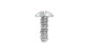 #10-16 x 3/4" Phillips Truss Head Sheet Metal Screw, High-Low Thread, Steel, Zinc Plated #8 Head (Box of 5000)