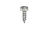 #10-16 x 3/4" Slotted Indented Hex Head Sheet Metal Screw, Type AB, Steel, Zinc Plated  (Box of 6000)
