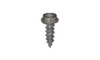 #14-14 x 1" Unslotted Hex Washer Head Sheet Metal Screw, Type AB, Steel, Zinc Black  (Box of 2000)