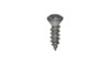 #8-18 x 3/4" Phillips Oval Head Sheet Metal Screw, Type AB, Steel, Black Oxide Coated  (Box of 10000)