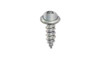 #8-18 x 1-1/2" Phillips Round Washer Head Sheet Metal Screw, Type AB, Steel, Zinc Plated  (Box of 3000)