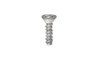 #4-24 x 1-1/4" Phillips Flat Head Sheet Metal Screw, Type B, Steel, Zinc Plated  (Box of 9000)