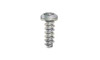 #10-16 x 3/8" Square Pan Head Sheet Metal Screw, Type B, Steel, Zinc Plated  (Box of 9000)