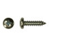 #10-12 x 1/2" Phillips Pan Head Sheet Metal Screw, Type A, Steel, Zinc Plated