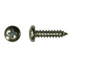 #10-12 x 1" Phillips Pan Head Sheet Metal Screw, Type A, Steel, Zinc Plated