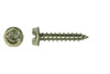 #10-12 x 1" Slotted Hex Washer Head Sheet Metal Screw, Type A, Steel, Zinc Plated