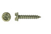 #12-11 x 2" Slotted Hex Washer Head Sheet Metal Screw, Type A, Steel, Zinc Plated