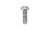 #6-19 x 3/4" Torx Pan Head Sheet Metal Screw, High-Low Thread, Steel, Zinc Plated #5 Head