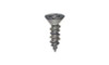 #4-24 x 1/2" Phillips Flat Head Sheet Metal Screw, Type AB, Steel, Black Oxide Coated
