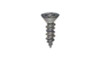#4-24 x 1/2" Phillips Flat Head Sheet Metal Screw, Type AB, Steel, Black Oxide Coated