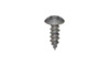 #8-18 x 1/2" Phillips Truss Head Sheet Metal Screw, Type AB, Steel, Zinc Black