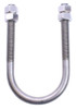 1" #137 U-Bolt with Nuts, 304 Stainless