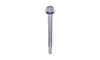 #12-24 x 3 Hex Washer Head  Tek Screw #5 Point, Steel Zinc (50 Pack)