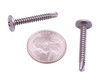 #8 x 1-1/4 Self-Drilling K-Lath Tek Screw, 410 Stainless Steel, Modified Truss Wafer Head, Phillips (50 Pack)