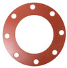 Red Rubber (SBR) Gasket - 6" 150# FF 1/16" (11 in OD)