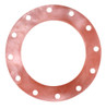 Red Rubber (SBR) Gasket - 14" 150# FF 1/16" (21 in OD)