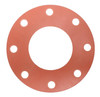 Red Rubber (SBR) Gasket - 2-1/2" 300# FF 1/16" (7.5 in OD)