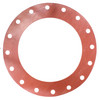Red Rubber (SBR) Gasket - 10" 300# FF 1/16" (17.5 in OD)
