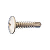 8 X 1-5/8 PHILLIPS MODIFIED TRUSS WAFER SELF DRILL SCREWS 410 STAINLESS STEEL  (Box of 4000)
