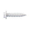 8 X 1 UNSLOTTED HEX WASHER HEAD W/SERRATIONS SHEET METAL SCREWS DAGGER-GUARD WHITE (Box of 8000)