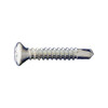 10 X 1 PHILLIPS OVAL HEAD SELF DRILL SCREWS ZINC (Box of 5000)