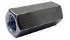 5/16"-18 x 1-1/8" Hex Rod Coupling Nut, 1/2" Across Flats, Grade 5, Steel, Zinc Clear (Box of 650)