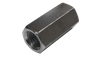 1/2"-13 x 1-1/4" Hex Coupling Nut, Steel, Zinc Clear (5/8 Across Flats) (Box of 150)
