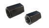 3/4"-10 x 1-1/2" Reducing Hex Rod Coupling Nut (1" Across Flats), Low Carbon Steel, Zinc Clear (Box of 50)