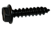 #6-20 x 5/8" Unslotted Hex Washer Head Sheet Metal Screw, Type AB, Steel, Black Oxide (Box of 10,000)