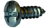 #14-10 x 3/4" Phillips/Slotted Combo Pan Head Sheet Metal Screw, Type A, Steel, Zinc Plated (Box of 3,000)