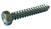 5/16"-9 x 3/4" Unslotted Indented Hex Head Sheet Metal Screw, Type A, Steel, Zinc Plated (Box of 1,500)