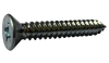 #10-12 x 5/8" Phillips Flat Head Sheet Metal Screw, Type A, Steel, Zinc Plated (Box of 8,000)