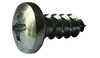 #10-12 x 1-1/4" Phillips Pan Head Sheet Metal Screw, Type A, Steel, Zinc Plated (Box of 3,000)