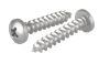 #6-18 x 1" Phillips Pan Head Sheet Metal Screw, Type A, 410 Stainless Steel (Box of 5,000)