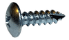 #8-15 x 3/4" Phillips Truss Head Sheet Metal Screw, Type A (Type 17 Point), Steel, Zinc Plated (Box of 8,000)