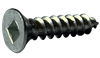 #8-15 x 2" Square Flat Head Sheet Metal Screw, Type A, Steel, Zinc Plated (Box of 2,500)
