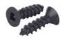 #10-12 x 3/4" Square Flat Head Sheet Metal Screw, Type A, Steel, Black Oxide (Box of 7,000)