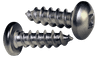 #10-12 x 3/4" Square Pan Head Sheet Metal Screw, Type A, 410 Stainless Steel (Box of 3,000)