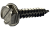 #8-15 x 3/4" Slotted Hex Washer Head Sheet Metal Screw, Type A, 18-8 Stainless Steel (Box of 4,000)
