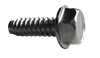 #10-16 x 5/8" Unslotted Hex Washer Head Sheet Metal Screw, Type B, 18-8 Stainless Steel (Box of 2,500)