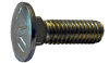 1/4"-20 x 2-1/4" Carriage Bolt Grade 8, Zinc Yellow - FT (Box of 950)