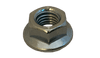 M10-1.5 Non-Serrated Flange Nut DIN 6923, Class 8, Steel, Zinc Clear (Box of 1,000)