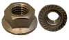 M8-1.25 Din 6923 Serrated Flange Nut, A2 (18-8) Stainless Steel (Box of 750)
