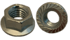 M4-0.7 Serrated Flange Nut DIN 6923, Class 8, Steel, Zinc Clear (Box of 9,000)