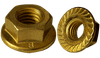 M5-0.8 Serrated Flange Nut Din 6923, Class 8, Steel, Zinc Yellow (Box of 8,000)