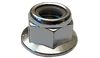 M12-1.75 Din 6926 Flange Nylon Insert Lock Nut, Class 8, Steel, Zinc Clear (Box of 500)